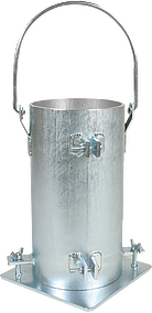 Concrete Cylinder Molds, Steel, Reusable, 6" x 12" Concrete Cylinder Mold, Steel, 6" x 12", Handle